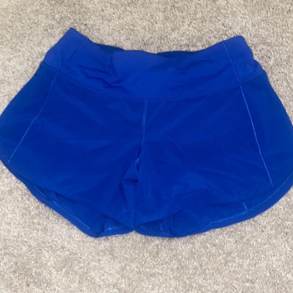 LULULEMON SPEED UP SHORTS SYMPHONY BLUE